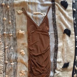 Missguided Bronze Bodycon Dress